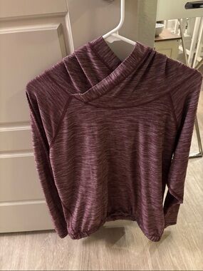 lululemon athletica Maroon Heathered Lightweight Hoodie